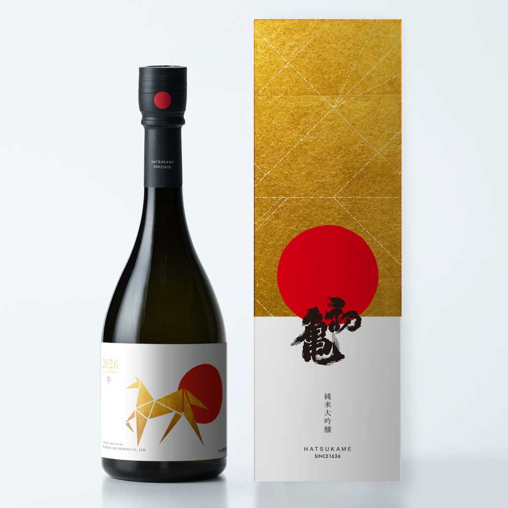 初亀 純米大吟醸 干支ラベル 2026 午 720ml(箱入り)【要クール便】