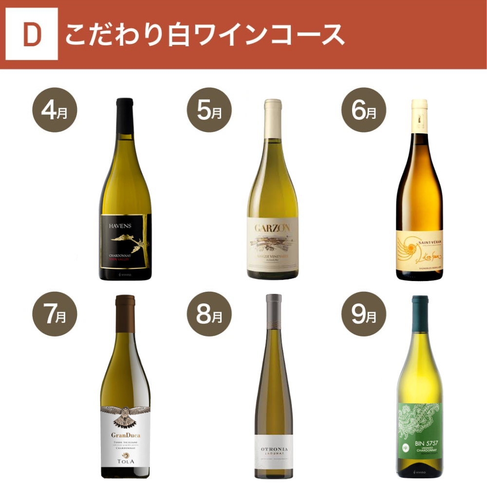 こだわり白ワインコース(12回/年)_夏季のみクール便【蔵直(R)ワイン定期便・おまとめ払い】【2026年4月よりお届けスタート】
