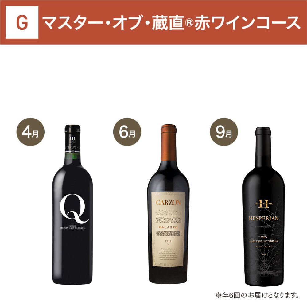 マスター・オブ・蔵直(R)赤ワインコース(6回/年)_年間クール便【蔵直(R)ワイン定期便・おまとめ払い】【2026年4月よりお届けスタート】