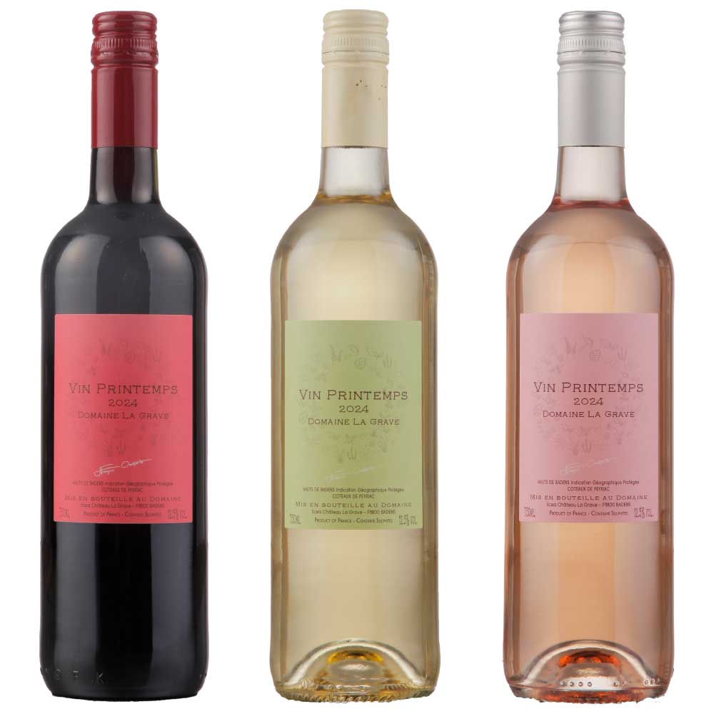 春ワイン赤・白・ロゼ3本セット