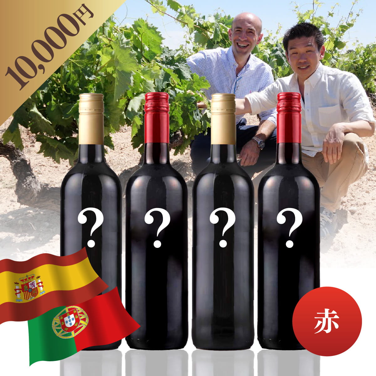 【WEB限定】 スペイン・ポルトガルお楽しみBOX 10,000円 赤4本