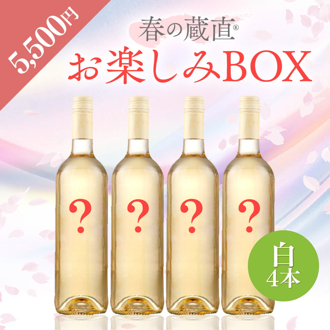 【WEB限定】 2026年春のお楽しみBOX 5,500円 白4本【2026年3月6日以降のお届け】