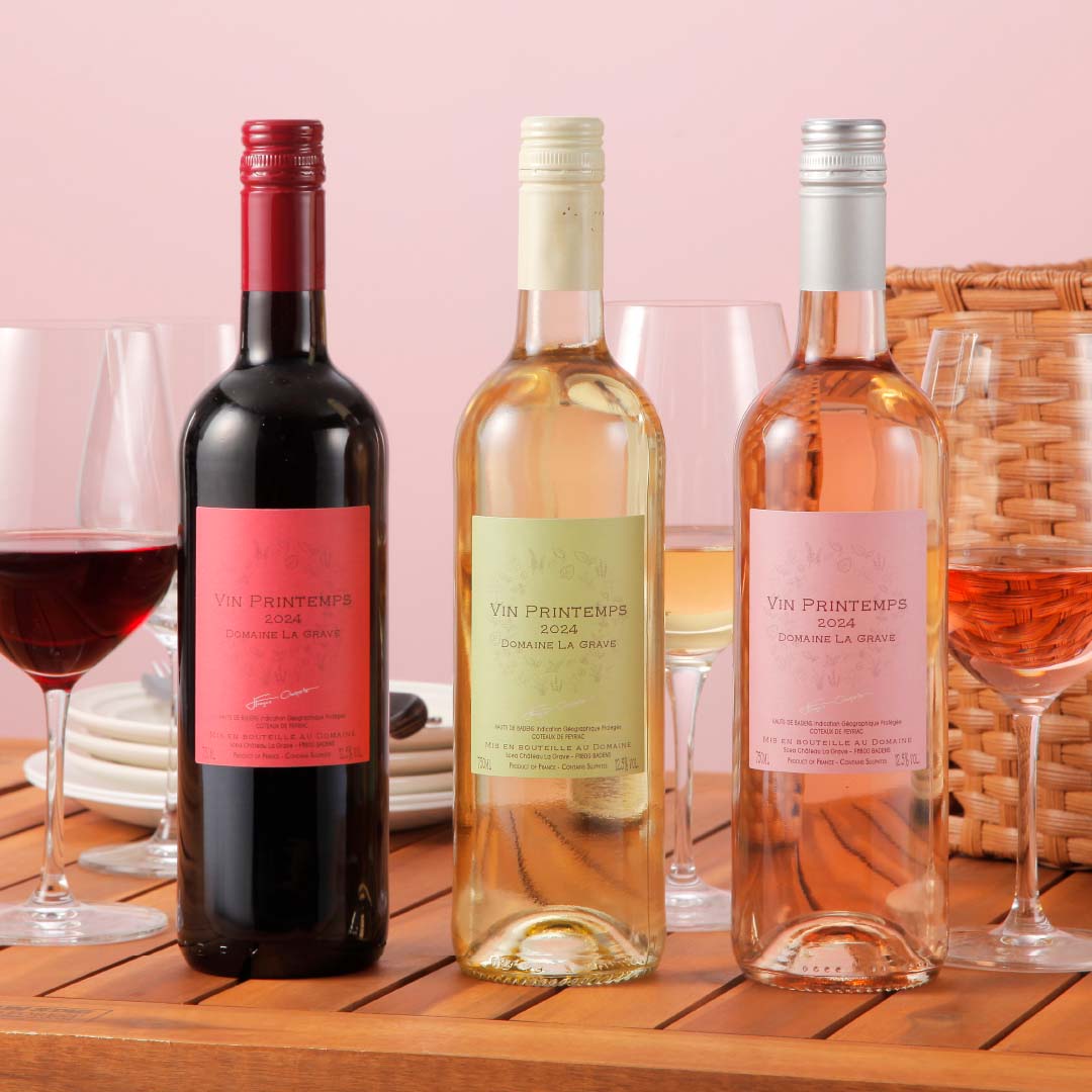 春ワイン赤・白・ロゼ3本セット