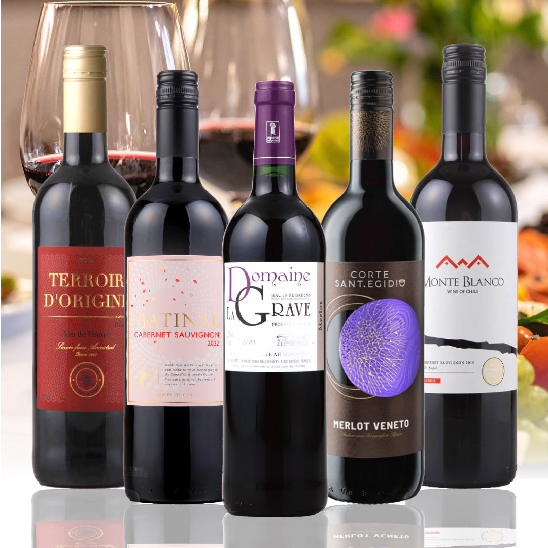 12月ワインバスケット うま得 エンジョイワイン 赤 5本セット