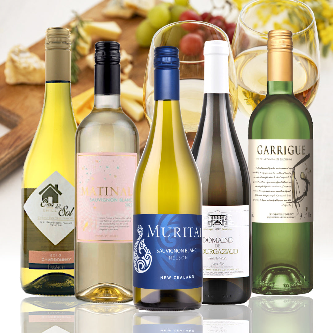 2月ワインバスケット うま得 エンジョイワイン 白 5本セット