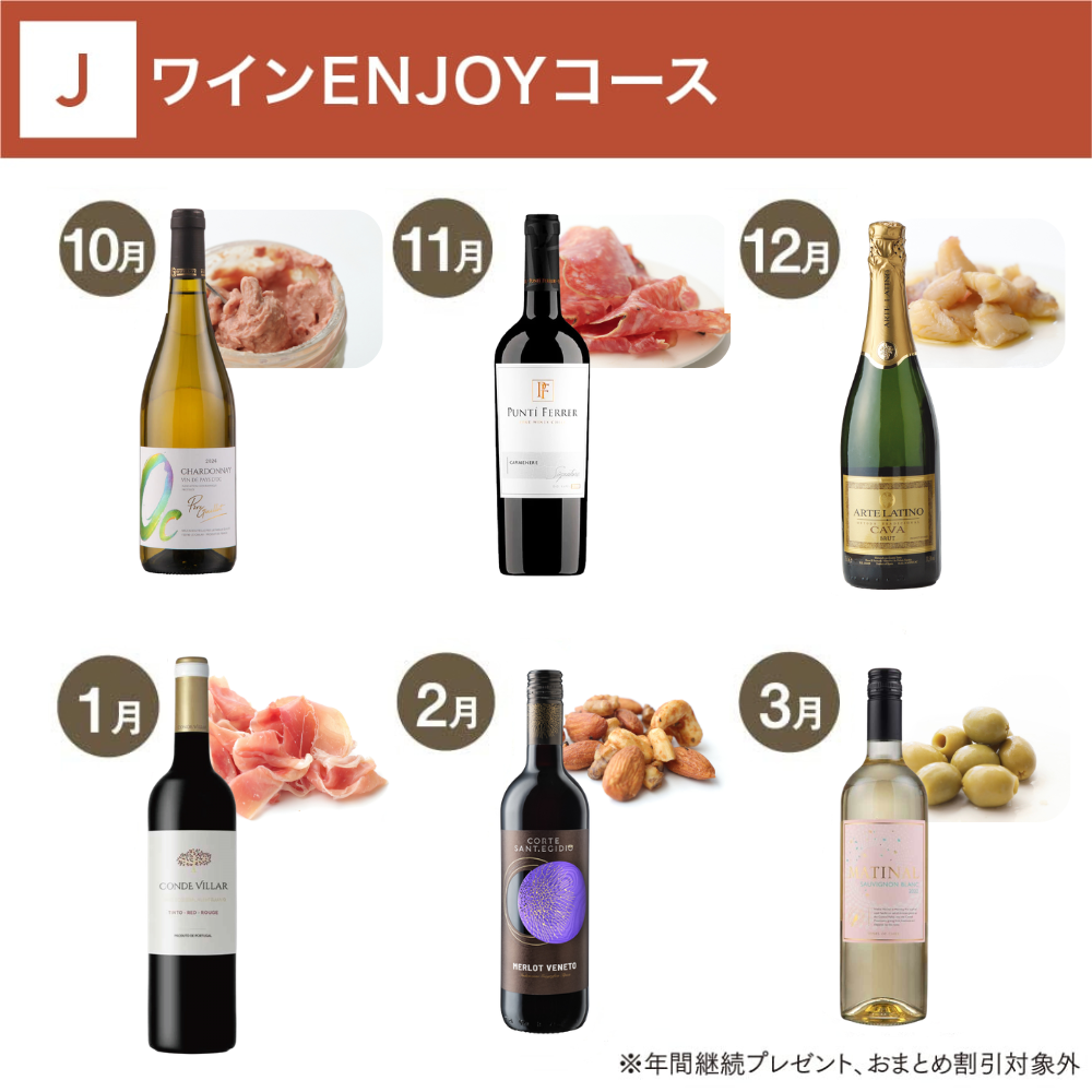 ワインENJOYコース _年間クール便【蔵直(R)ワイン定期便・毎月払い】