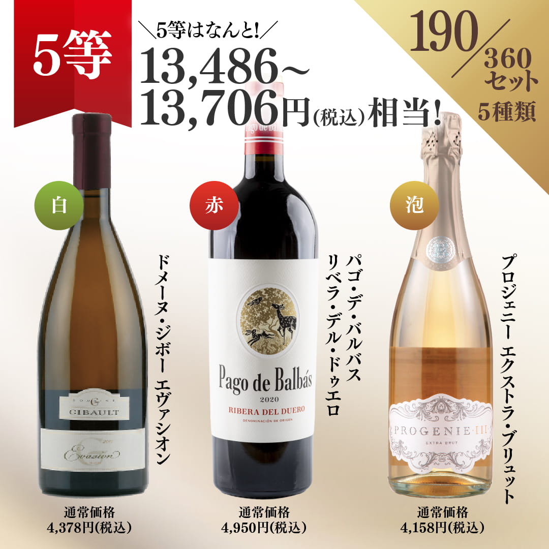 【WEB限定】プレミアム3本ワインくじ【要クール便】【6月19日以降のお届け】
