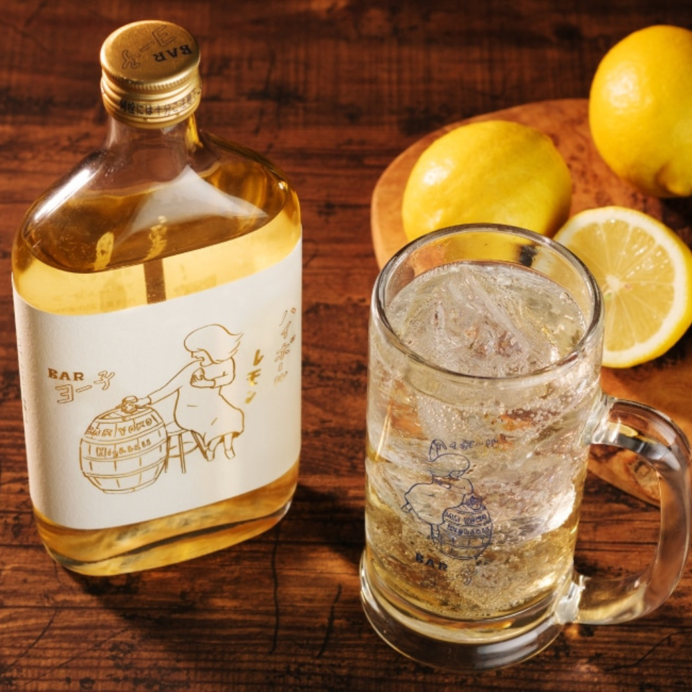楯の川酒造 BARヨー子 ハイボールレモン 350ml（箱付き）