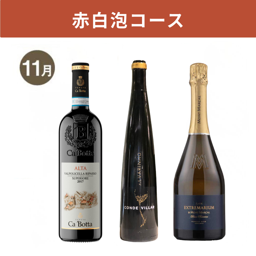 【WEB限定・3か月定期便】赤白泡コース_通常便