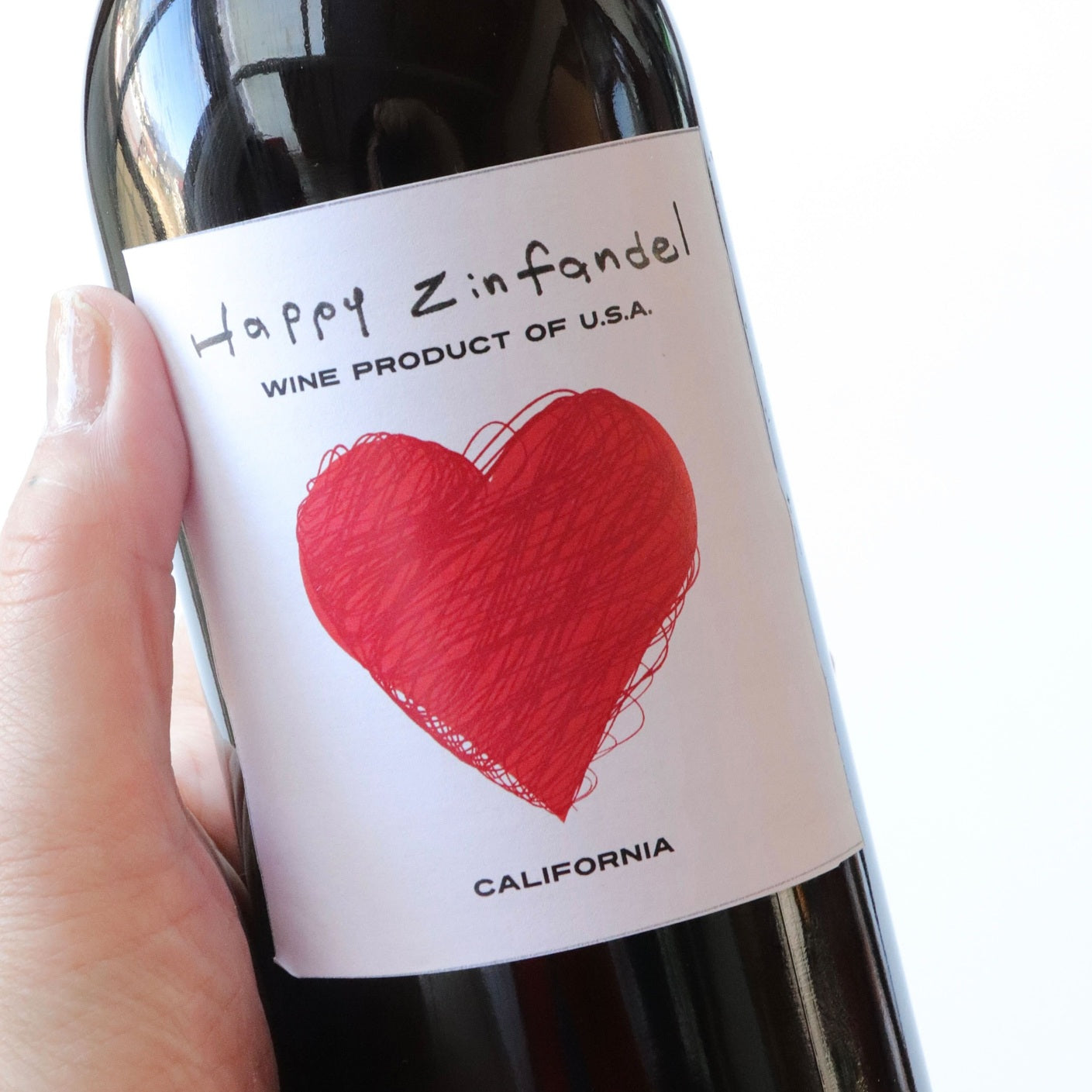 ハートラベル　赤ワイン　バレンタイン　チョコレートに合うワイン　チョコレートと相性抜群ワイン　カリフォルニア