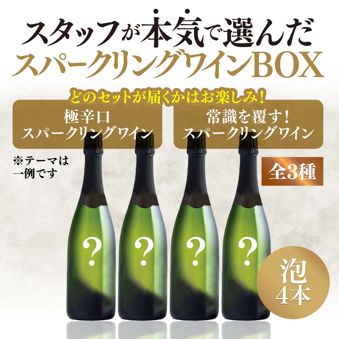 【WEB限定】スタッフが本気で選んだ泡4本セットBOX【2025年9月19日以降お届け予定】