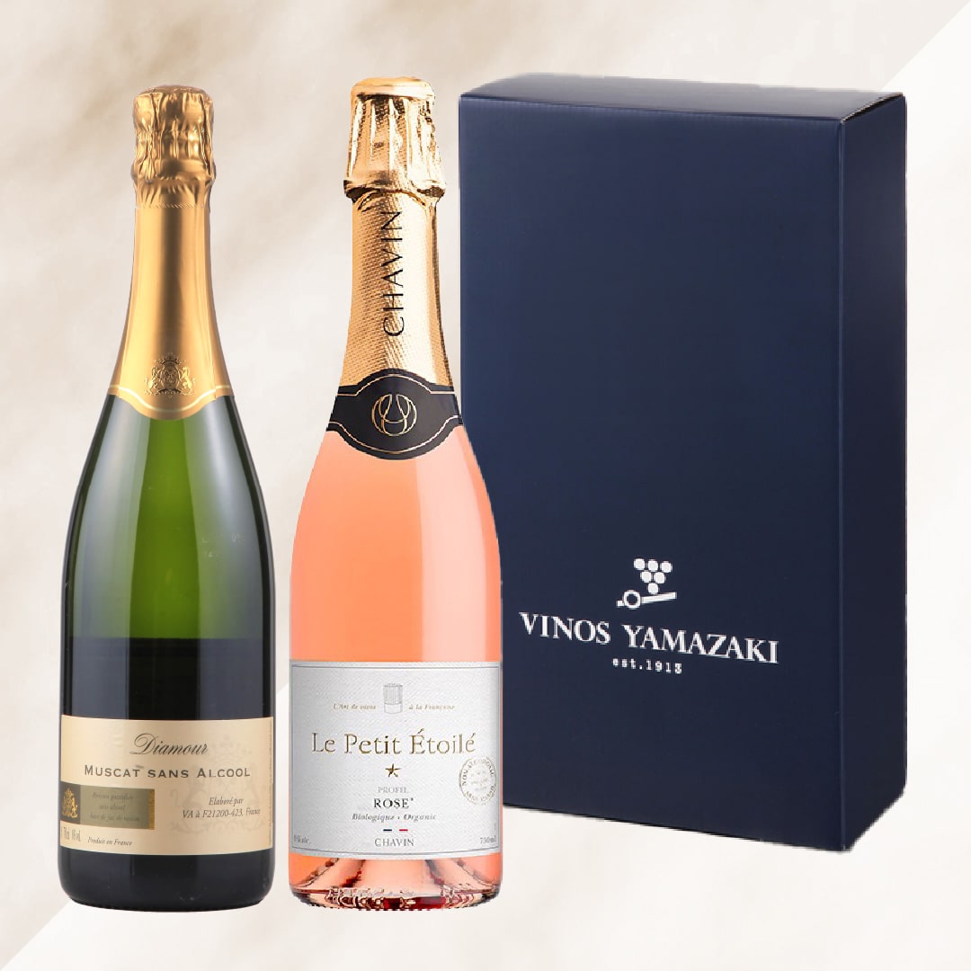 2025年冬ギフトJ ノンアルコールスパークリングワインギフト白＆ロゼ【ギフト箱付】