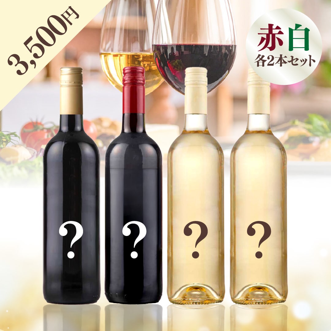 【WEB限定】 2025年末お楽しみBOX 3,500円 赤2本・白2本【2025年12月12日以降お届け】