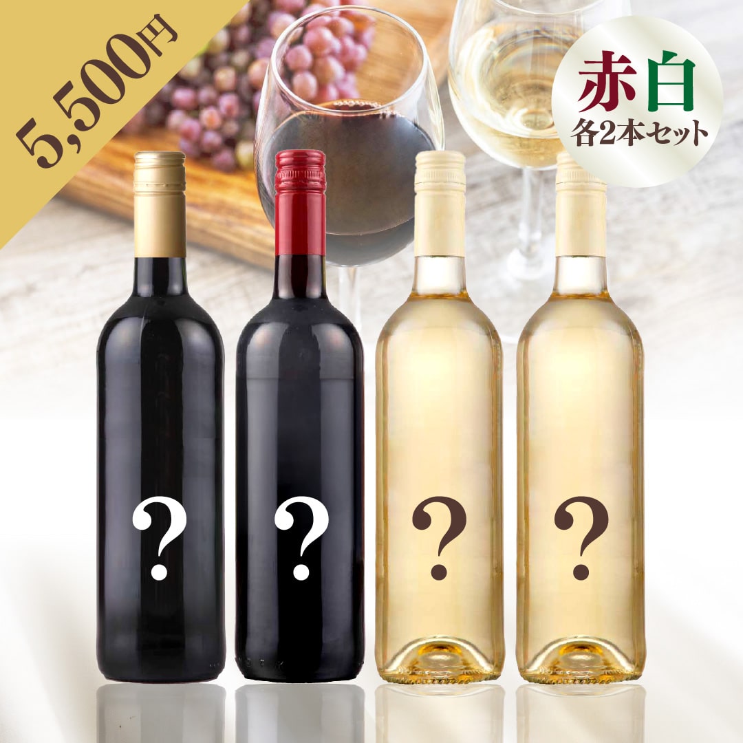 【WEB限定】 2025年末お楽しみBOX 5,500円 赤2本・白2本【2025年12月12日以降お届け】