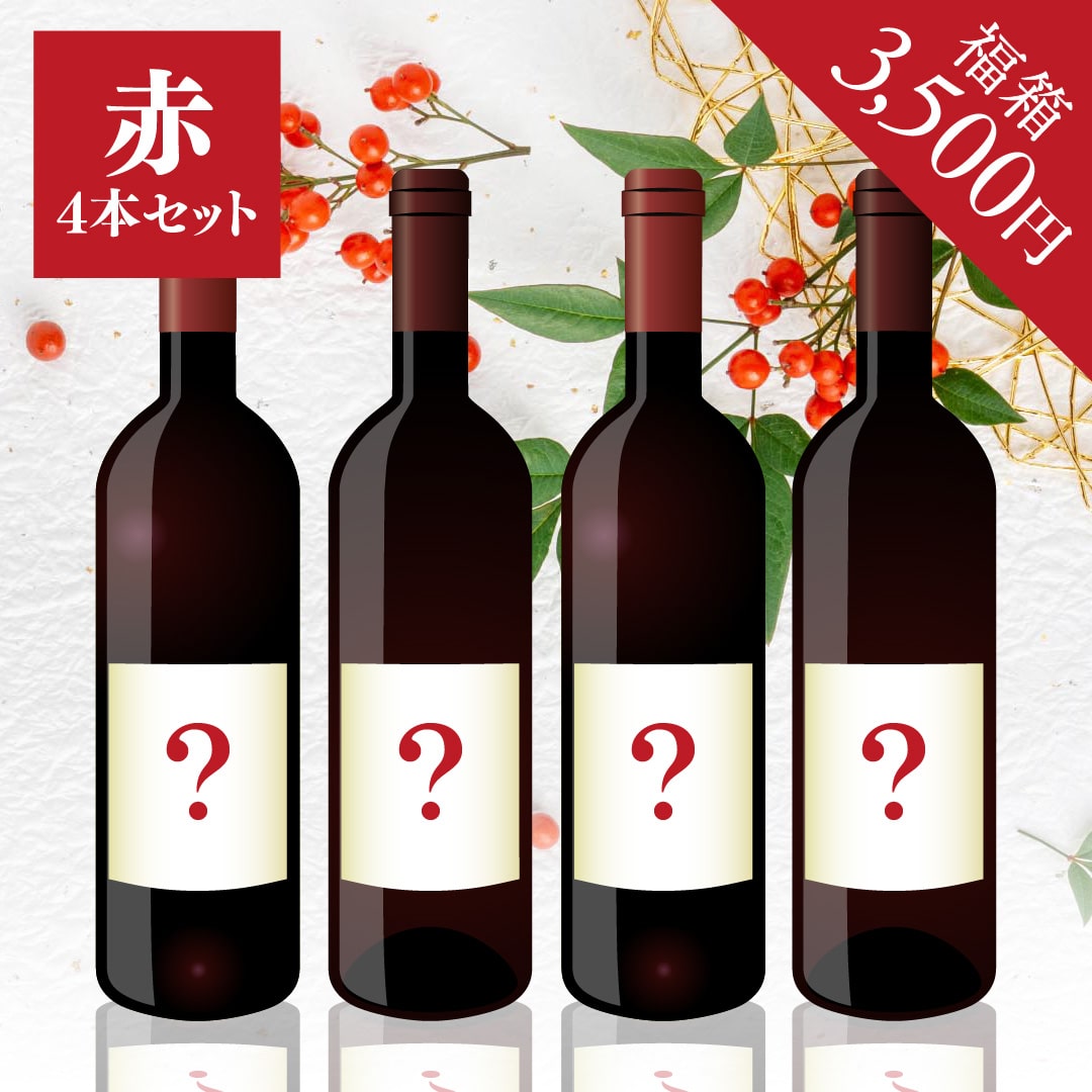 2026年 初売り福箱 3,500円 赤4本【2026年1月1日以降のお届け】