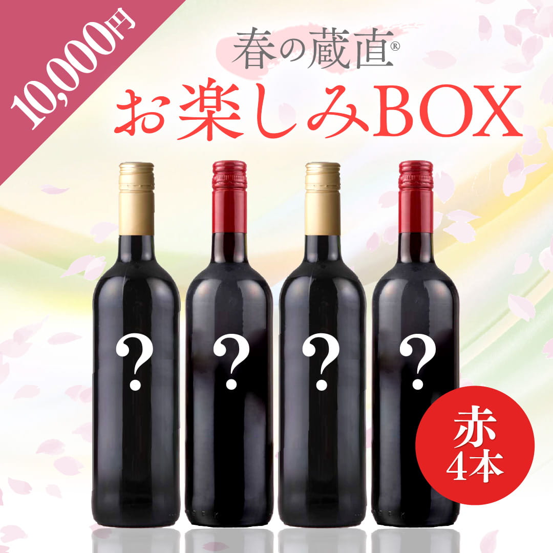【WEB限定】 2026年 春のお楽しみBOX 10,000円　赤4本【2026年3月6日以降のお届け】