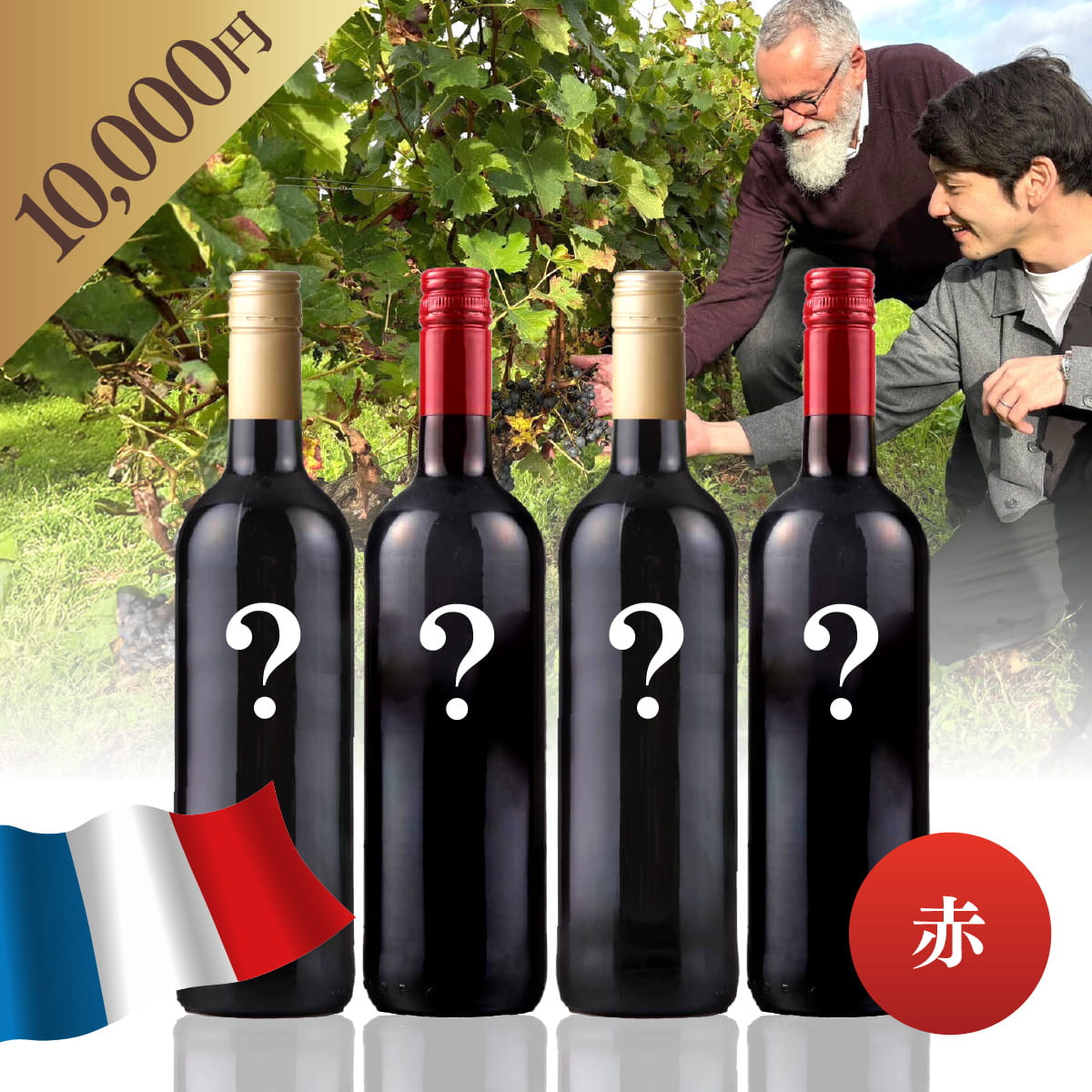 【WEB限定】 フランスお楽しみBOX 10,000円 赤4本