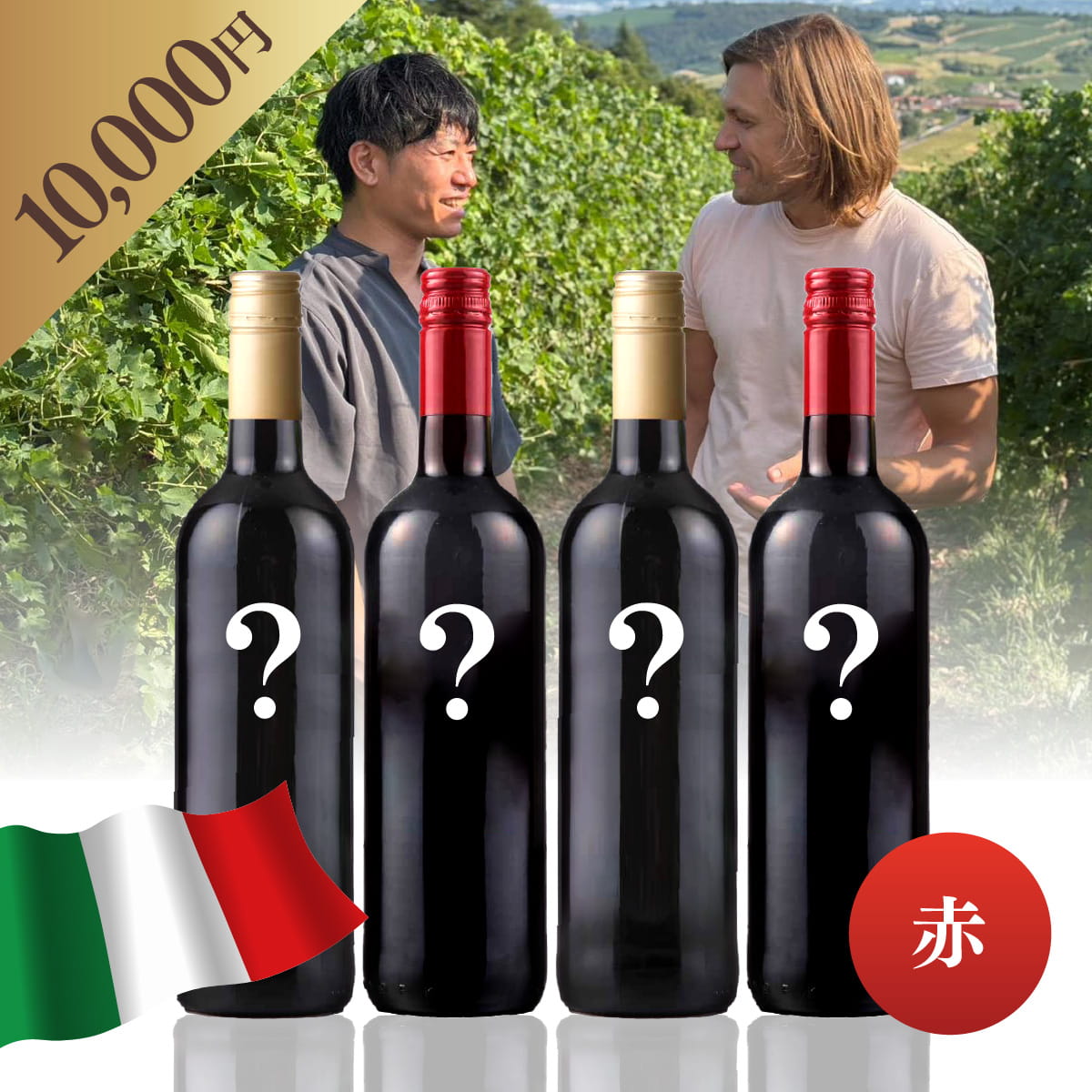 【WEB限定】 イタリアお楽しみBOX 10,000円 赤4本