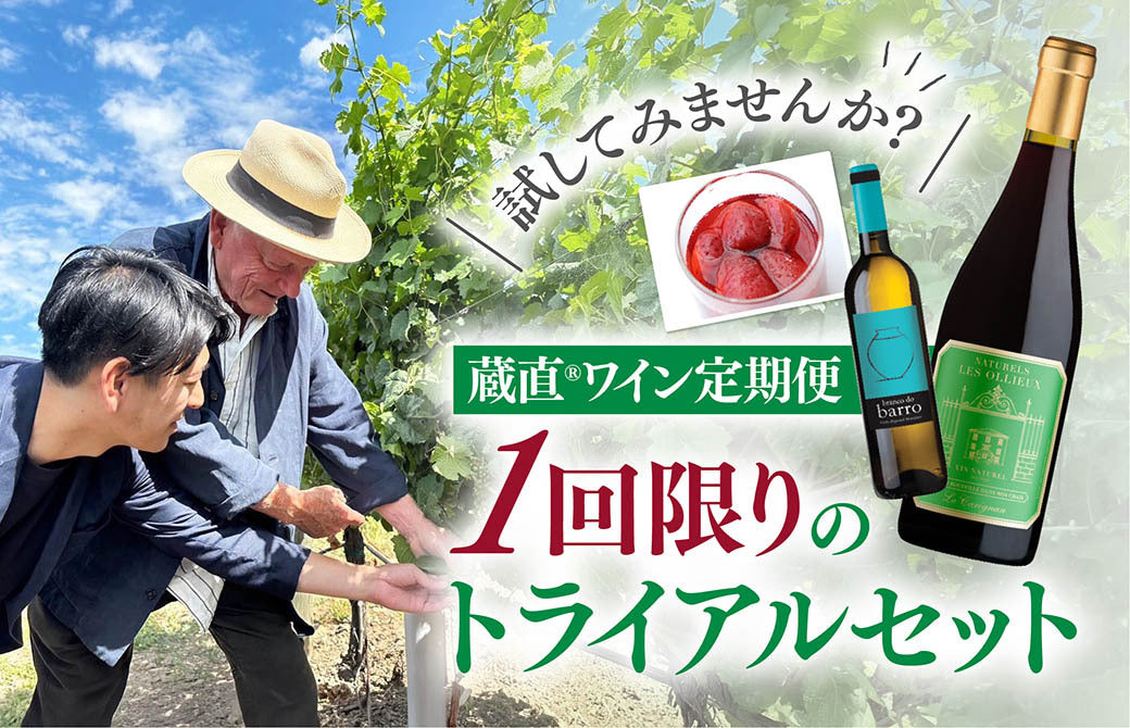 WEB限定】1回限りの蔵直(R)ワイン定期便 トライアルセット