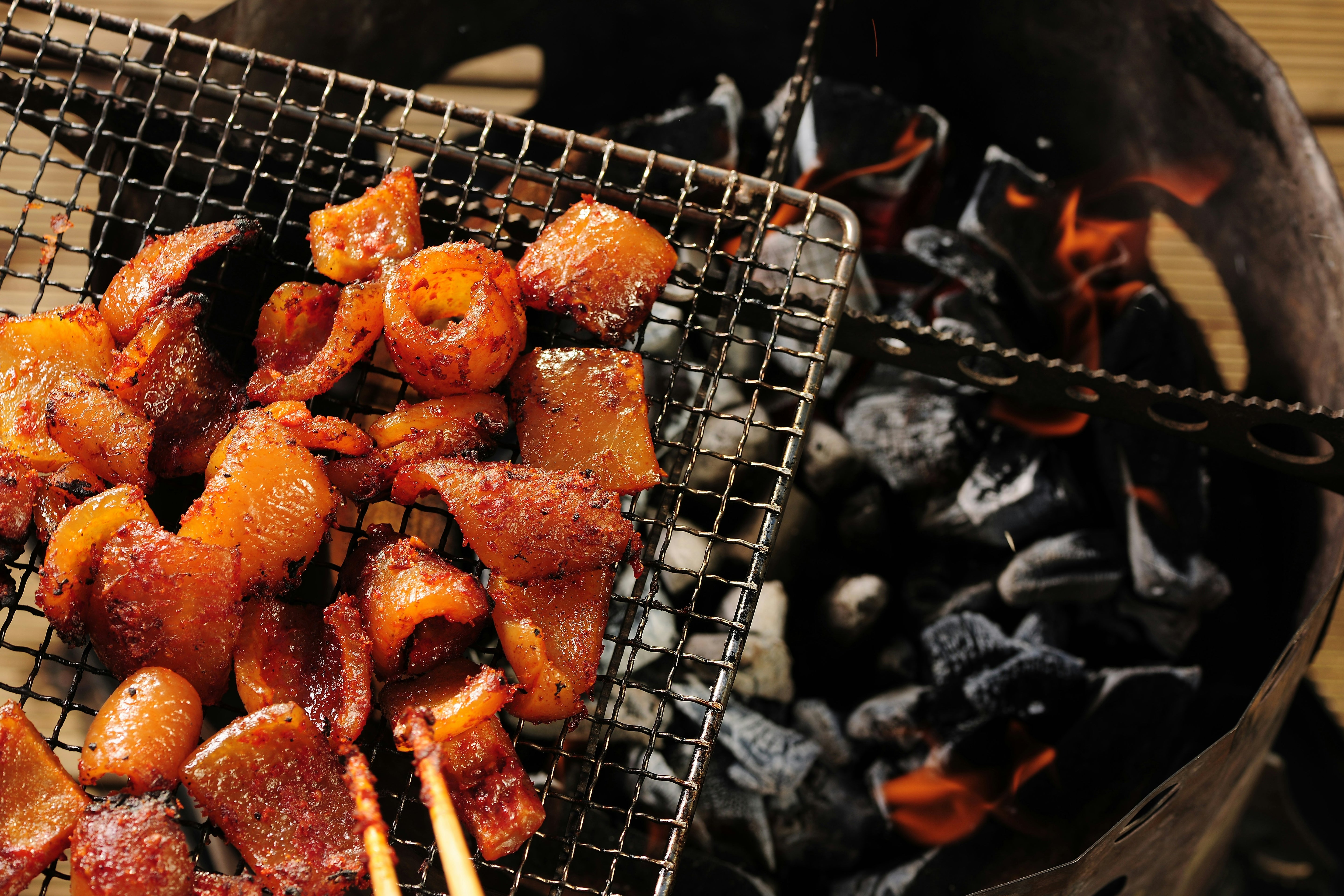 牛のホルモンの焼肉